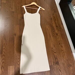 Babaton Aritzia Sculpt knit dress Size Small -Color Matt Pearl